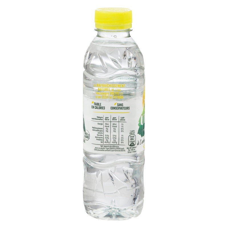 Eau Volvic citron 50cl – Pack 12 ou 24 | EAUX VIVES
